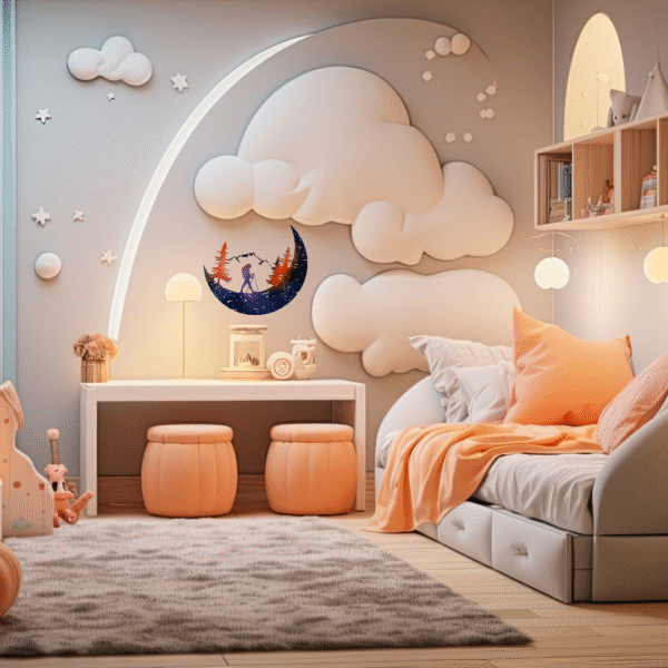 Kids Room Decoration Climber on Moon - Image 6