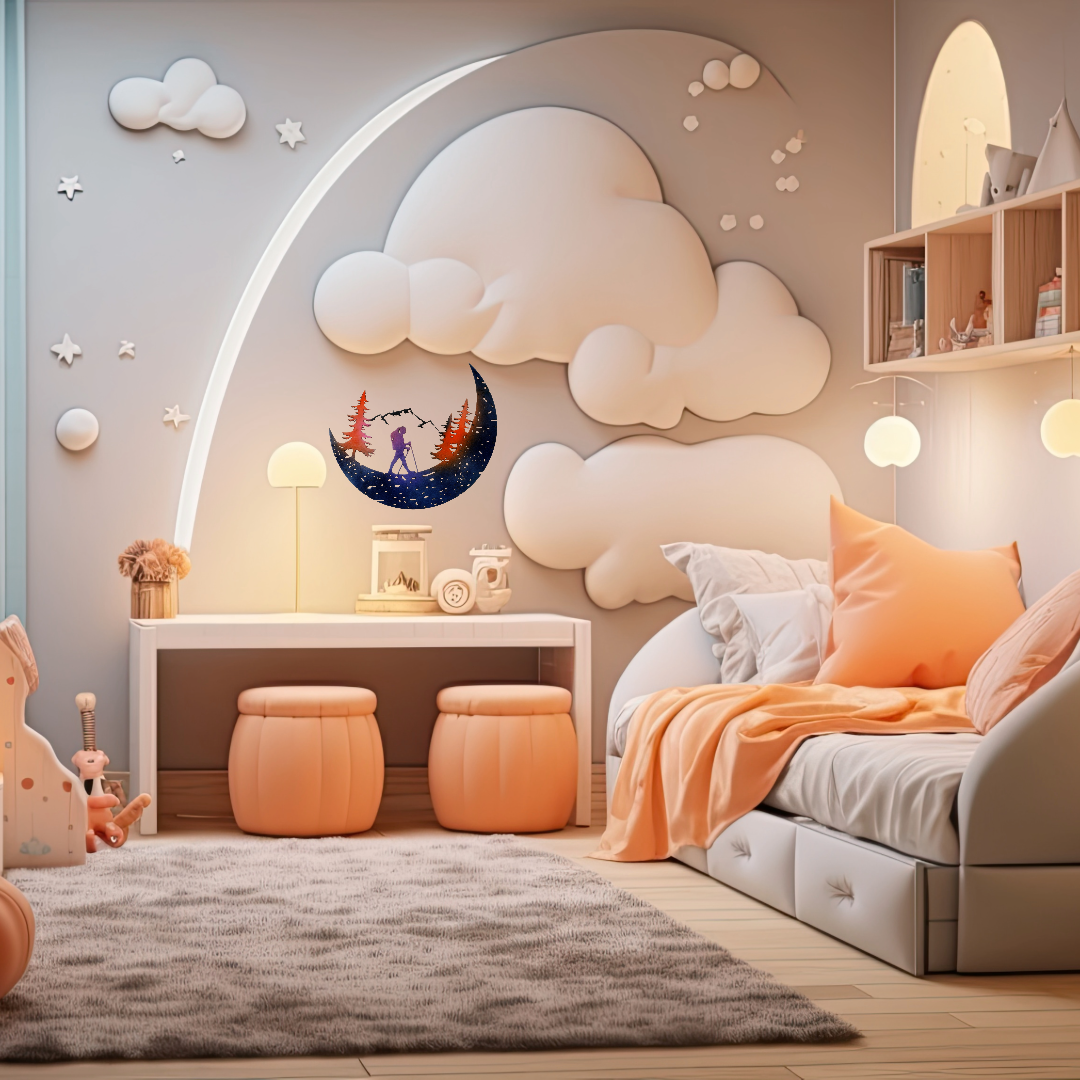 Kids Room Decoration Climber on Moon - Image 6