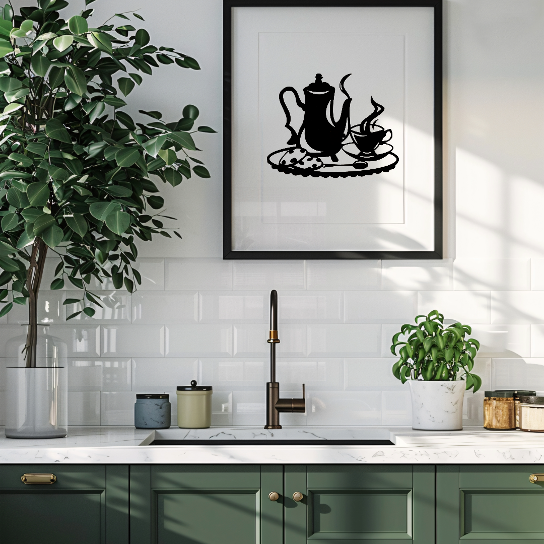 Tea Time Kitchen Decor Laser Cut