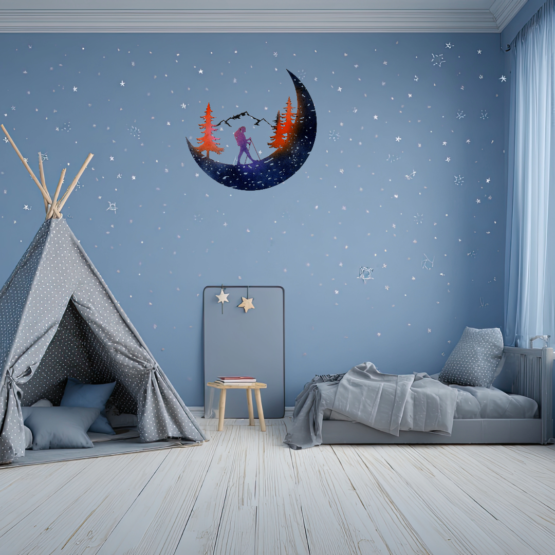 Kids Room Decoration Climber on Moon - Image 13