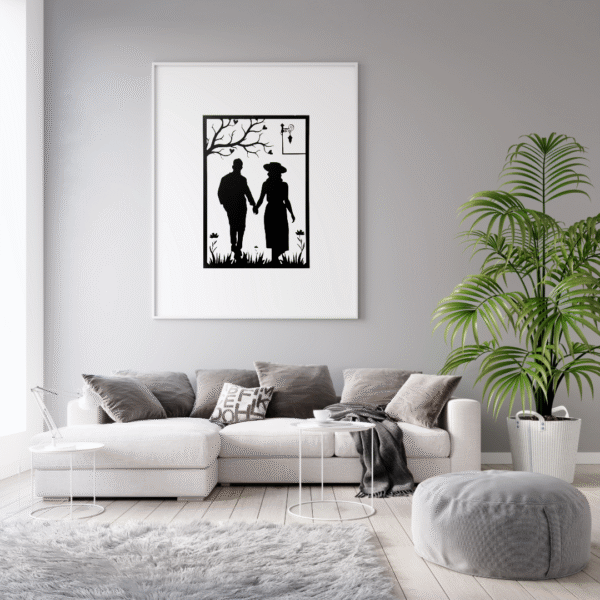 Couple Laser Cut-Out Anniversary Gift - Image 5