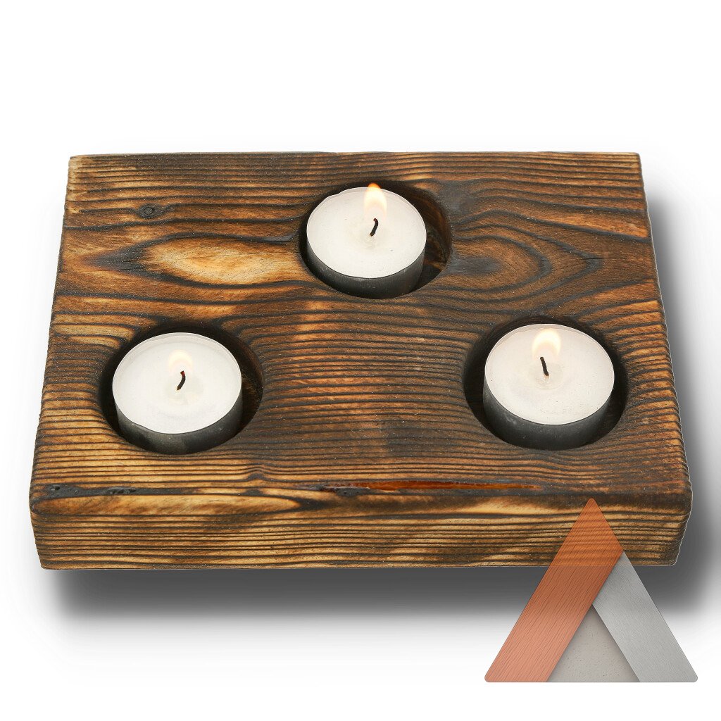 Handcrafted Reclaimed Wood Candle Holders