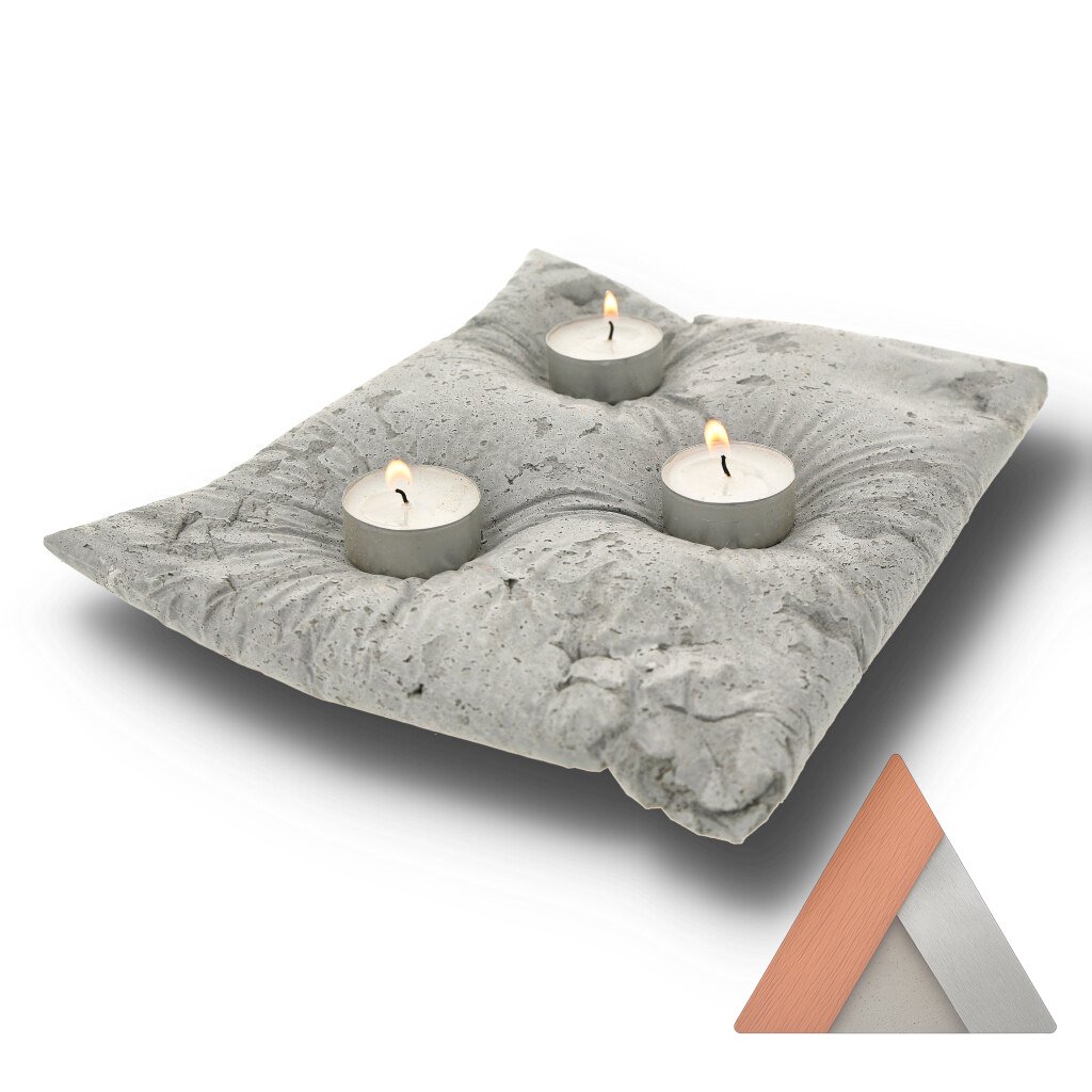 Handcrafted "Pillow-like" Candle holder - Image 3