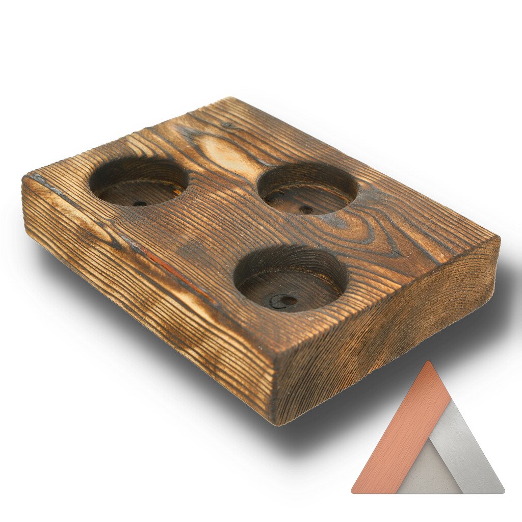 Handcrafted Reclaimed Wood Candle Holders - Image 5