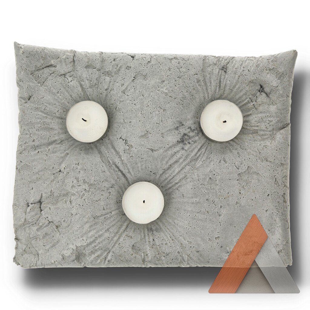 Handcrafted "Pillow-like" Candle holder - Image 6