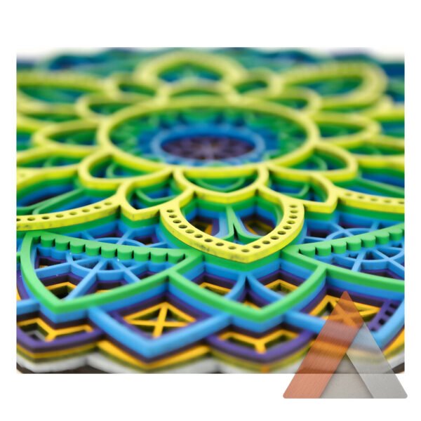 Multi-Layer 3D Wood Wall Art, Round Shape Mandala - Image 4