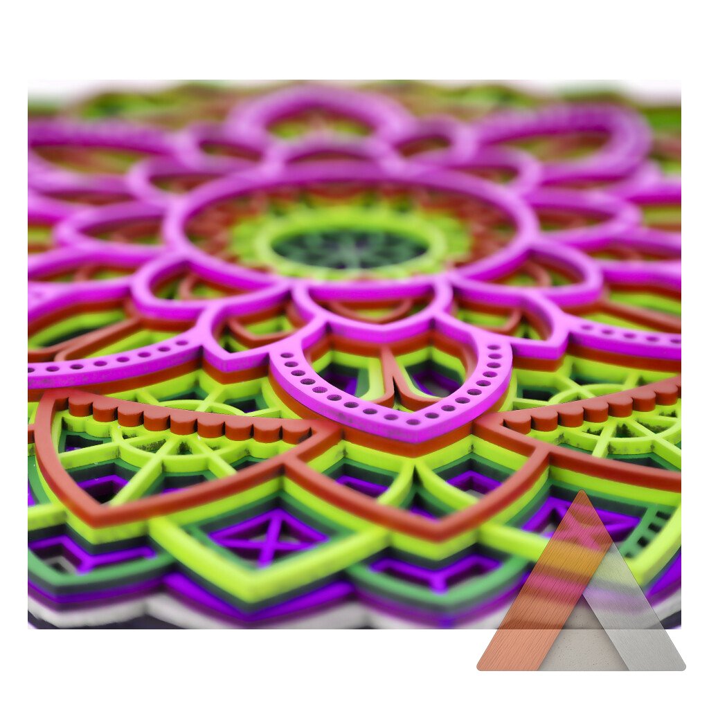 Multi-Layer 3D Wood Wall Art, Round Shape Mandala - Image 7