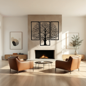 Laser Cut Tree Wall Art Panels
